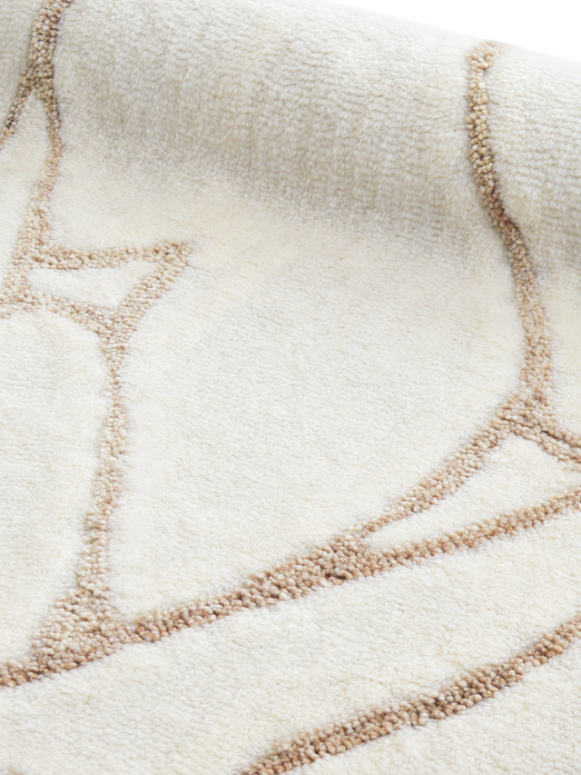 Maren Wool Shaggy Washable Rug - Ivory