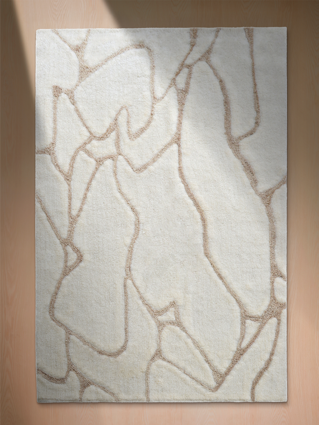 Maren Wool Shaggy Washable Rug - Ivory