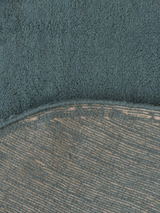 Lune Wool Shaggy Washable Rug - Blue