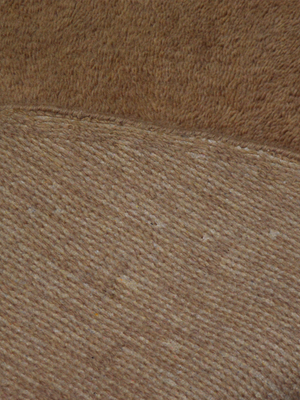 Taiba Wool Shaggy Washable Abstract Rug - Brown