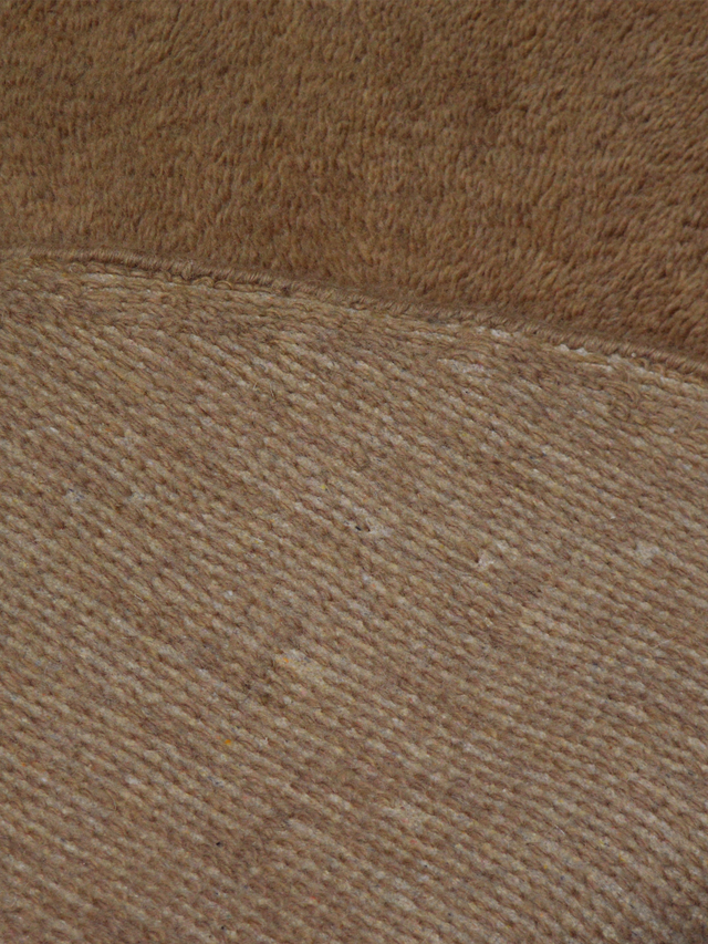 Taiba Wool Shaggy Washable Rug - Brown