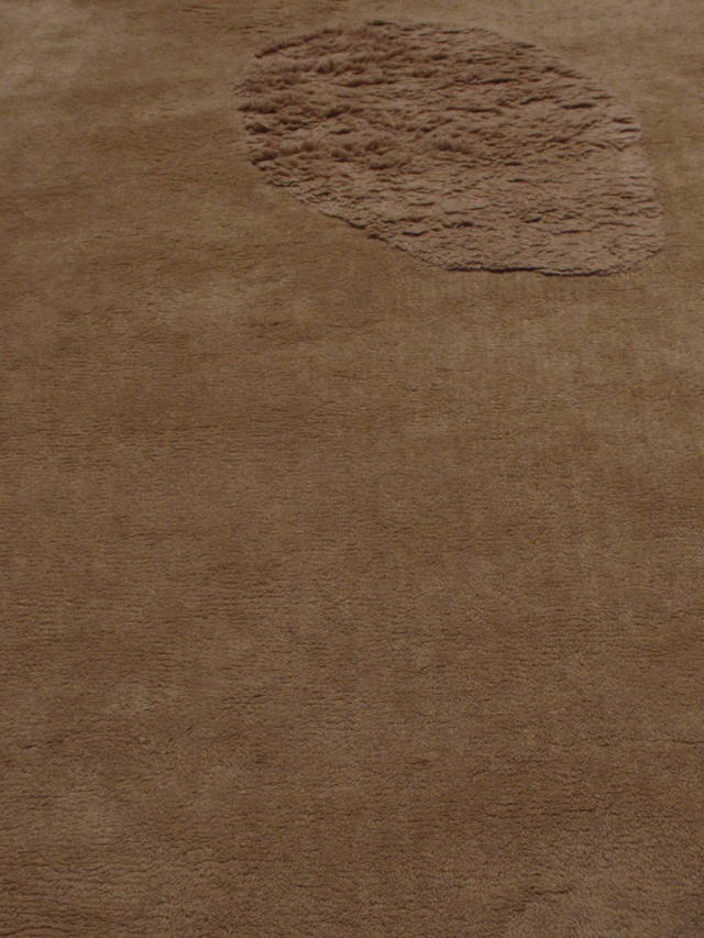 Taiba Wool Shaggy Washable Rug - Brown