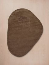 Taiba Wool Shaggy Washable Rug - Brown