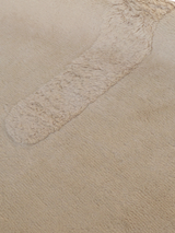 Flax Wool Shaggy Washable Rug - Beige