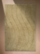 Sharon Wool Shaggy Washable Rug - Beige