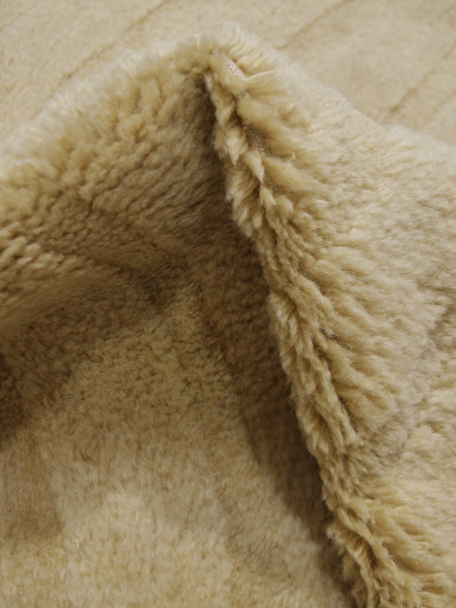Sharon Wool Shaggy Washable Rug - Beige