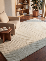 Sharon Wool Shaggy Washable Rug - Ivory