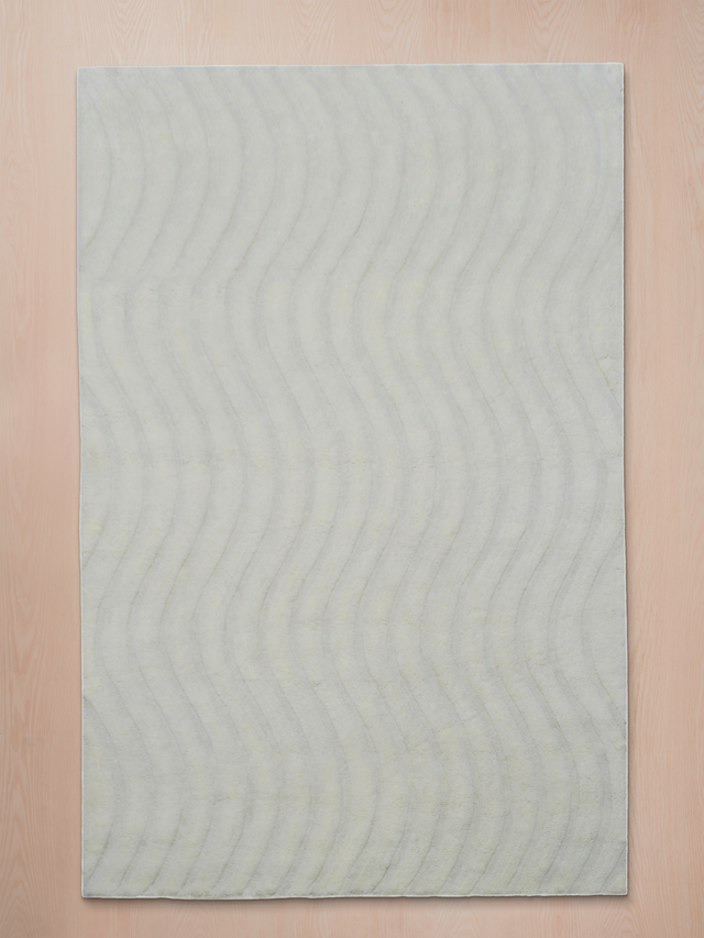 Sharon Wool Shaggy Washable Rug - Ivory