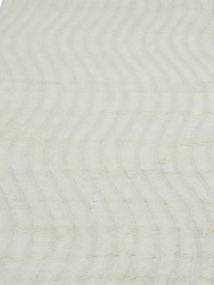 Sharon Wool Shaggy Washable Rug - Ivory
