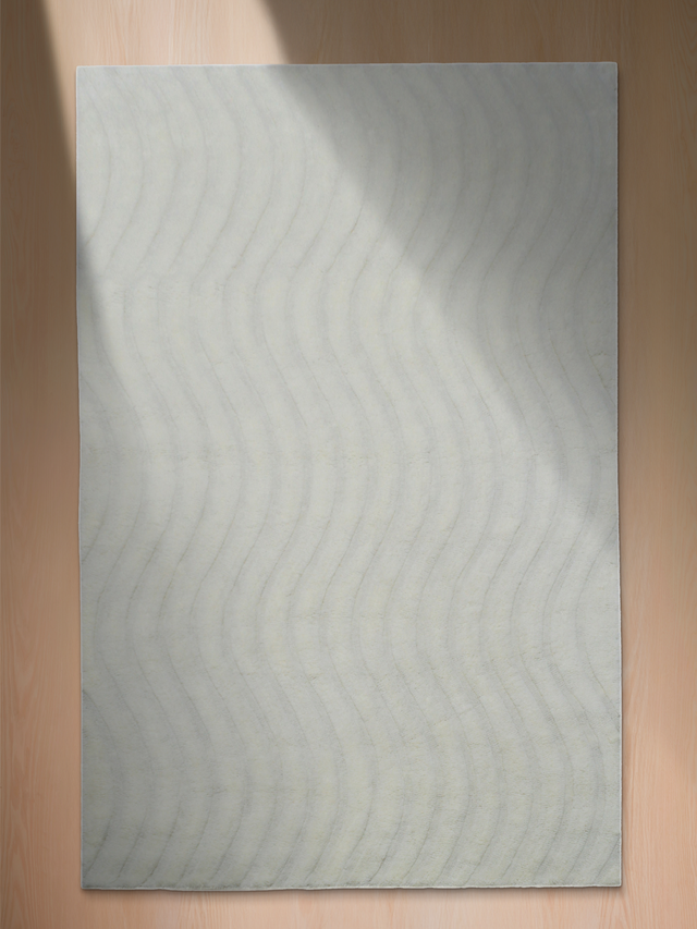 Sharon Wool Shaggy Washable Rug - Ivory