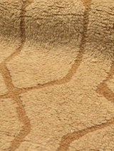 Rafi Wool Shaggy Washable Rug - Sand