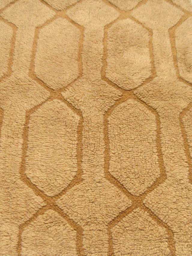 Rafi Wool Shaggy Washable Rug - Sand