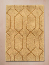 Rafi Wool Shaggy Washable Rug - Sand