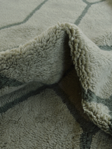 Elm Wool Shaggy Washable Rug - Sage Green