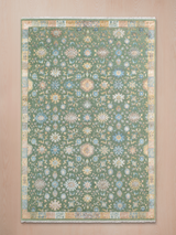 Varro Wool & Bamboo Silk Hand-knotted Rug - Sage Green