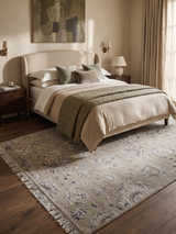 Romo Wool & Bamboo Silk Hand-knotted Rug - Beige