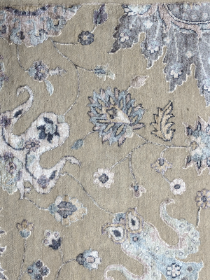Romo Wool & Bamboo Silk Hand-knotted Persian Rug - Beige