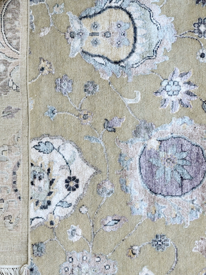 Romo Wool & Bamboo Silk Hand-knotted Persian Rug - Beige