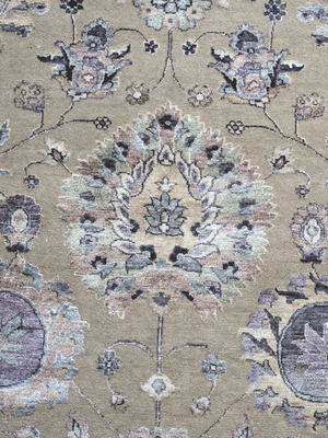 Romo Wool & Bamboo Silk Hand-knotted Persian Rug - Beige