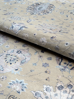 Romo Wool & Bamboo Silk Hand-knotted Persian Rug - Beige