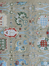 Subo Wool & Bamboo Silk Hand-knotted Rug - Grey