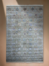 Varro Wool & Bamboo Silk Hand-knotted Rug - Sand