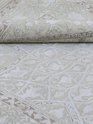 Kalara Hand-knotted New Zealand Wool Persian Rug - Beige
