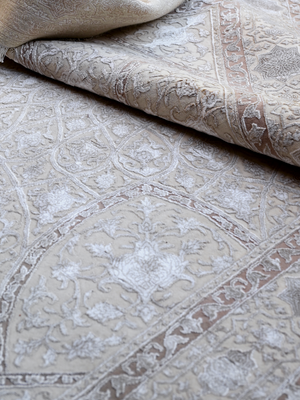 Kalara Hand-knotted New Zealand Wool Persian Rug - Beige