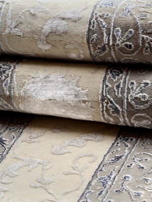 Carev Hand-knotted New Zealand Wool Persian Rug - Sand