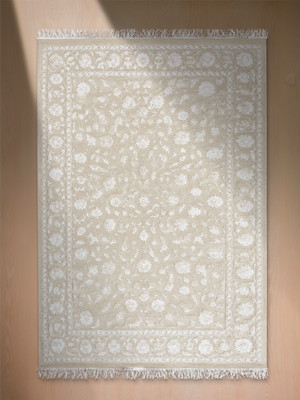 Soren Hand-knotted New Zealand Wool Persian Rug - Cream