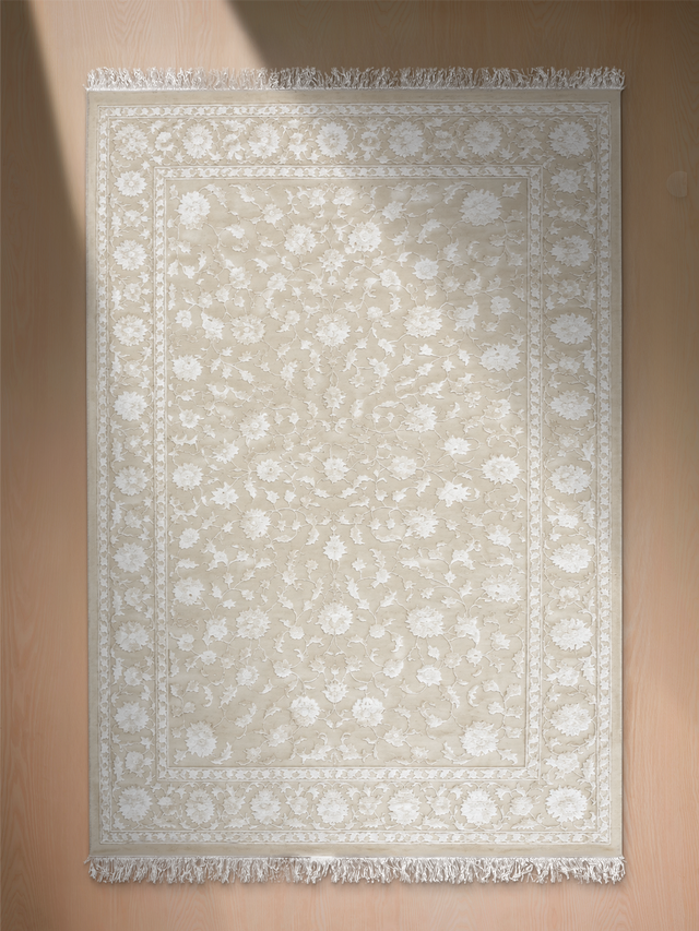 Soren Hand-knotted New Zealand Wool Persian Rug - Cream