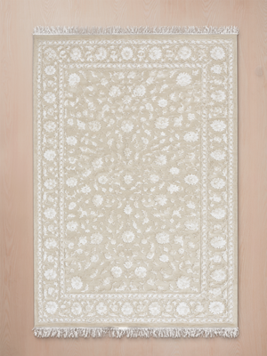 Soren Hand-knotted New Zealand Wool Persian Rug - Cream