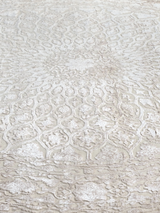 Seran Hand-knotted New Zealand Wool Round Rug - Cream