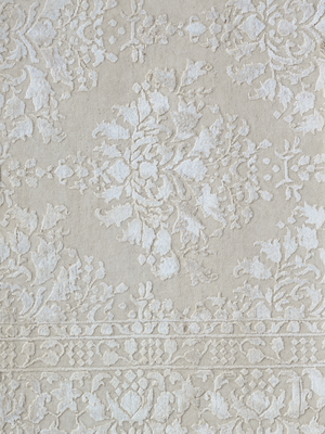 Davan Hand-knotted New Zealand Wool Persian Rug - Cream