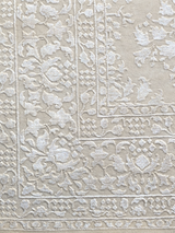 Davan Hand-knotted New Zealand Wool Persian Rug - Cream