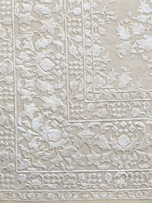 Davan Hand-knotted New Zealand Wool Persian Rug - Cream