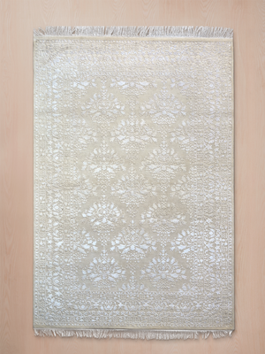 Davan Hand-knotted New Zealand Wool Persian Rug - Cream