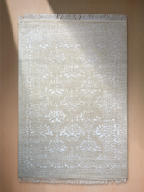 Davan Hand-knotted New Zealand Wool Persian Rug - Cream
