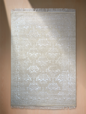Davan Hand-knotted New Zealand Wool Persian Rug - Cream