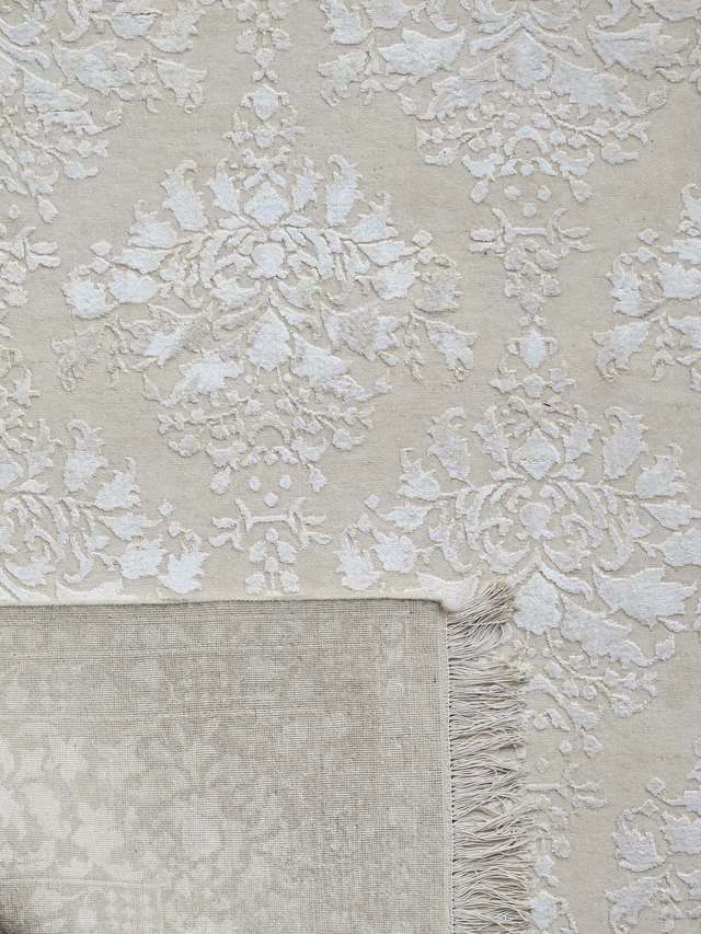Davan Hand-knotted New Zealand Wool Persian Rug - Cream