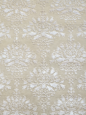 Orevi Hand-knotted New Zealand Wool Round Persian Rug - Cream