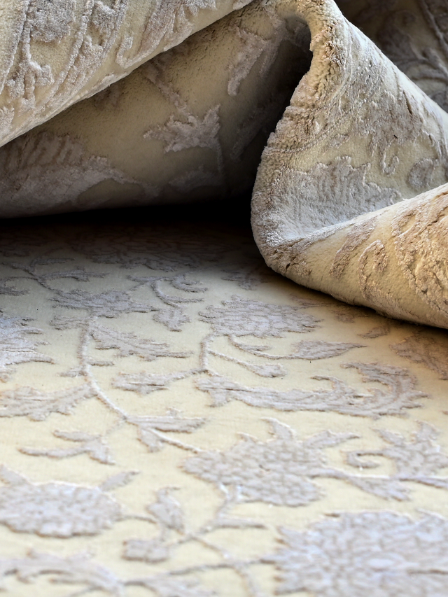 Tessim Hand-knotted New Zealand Wool Rug - Cream