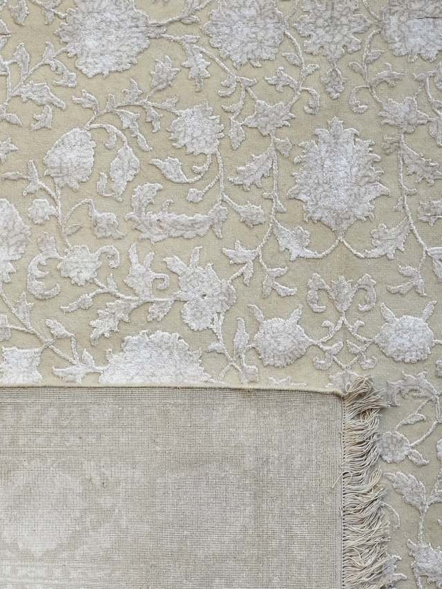 Tessim Hand-knotted New Zealand Wool Rug - Cream
