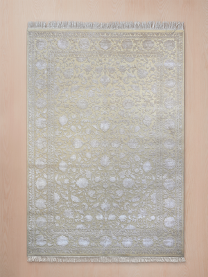 Tessim Hand-knotted New Zealand Wool Persian Rug - Cream