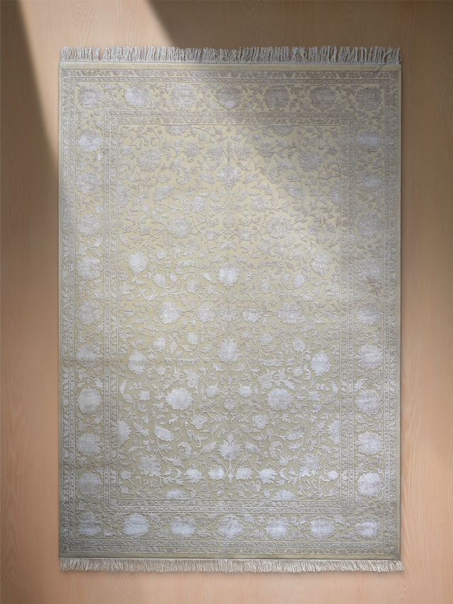 Tessim Hand-knotted New Zealand Wool Rug - Cream