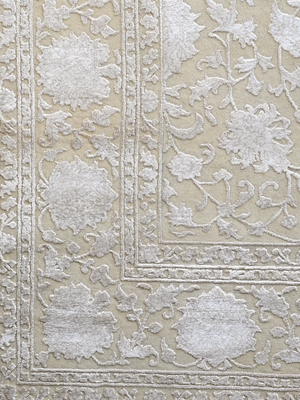 Tessim Hand-knotted New Zealand Wool Persian Rug - Cream