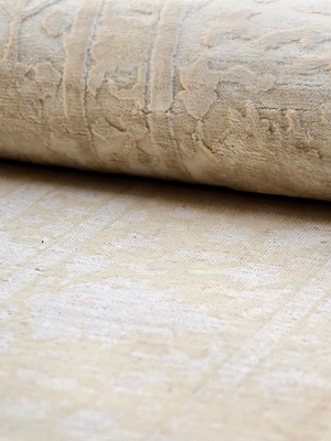 Lourne Hand-knotted New Zealand Wool Persian Rug - Cream