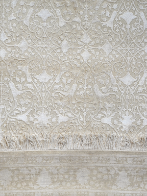 Lourne Hand-knotted New Zealand Wool Persian Rug - Cream