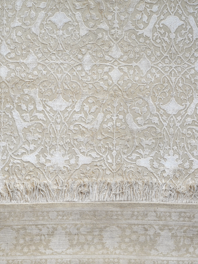 Lourne Hand-knotted New Zealand Wool Rug - Cream
