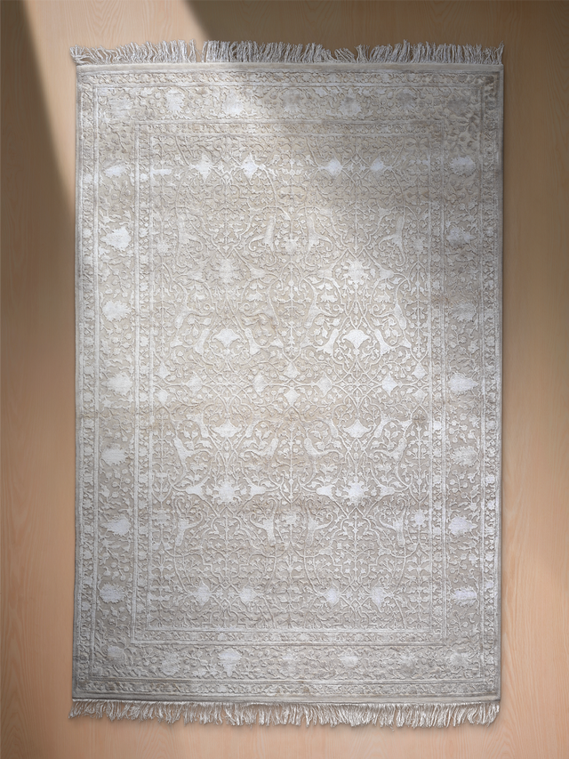 Lourne Hand-knotted New Zealand Wool Rug - Cream